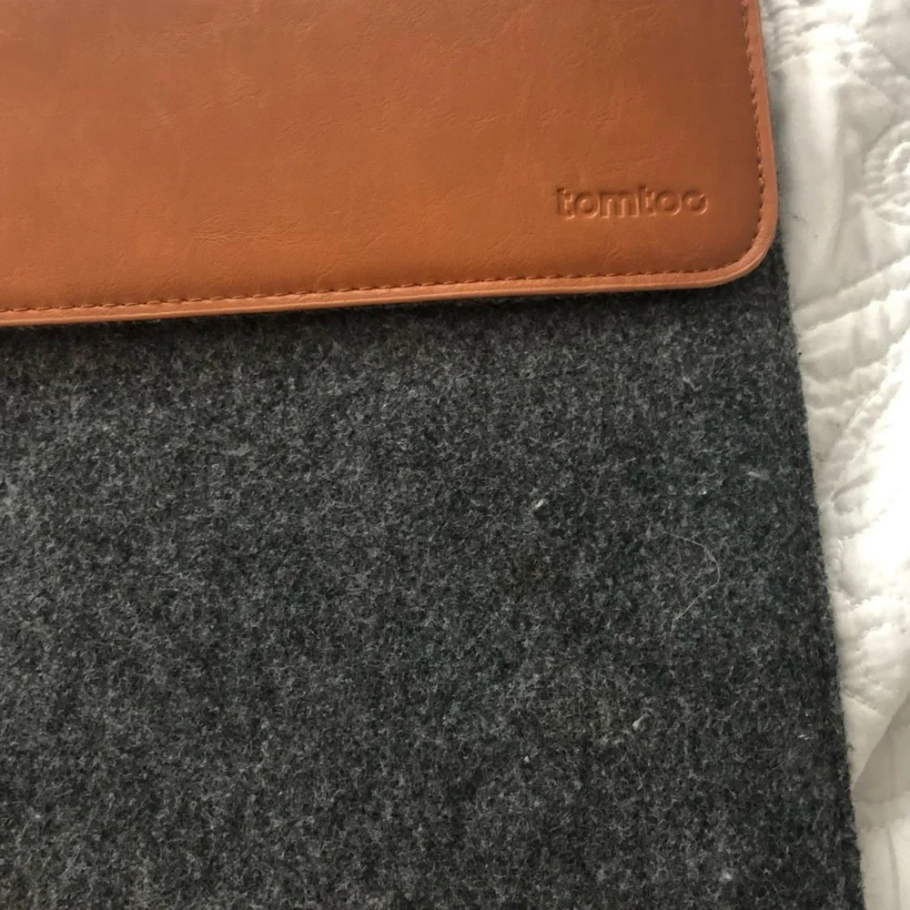 Boiled wool laptop sleeve